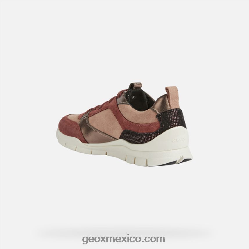 mujer sukie caoba/rosa oscuro Geox L846PZ295