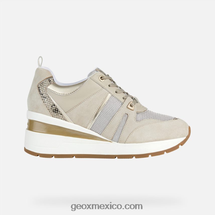 mujer zosma marrón claro Geox L846PZ184