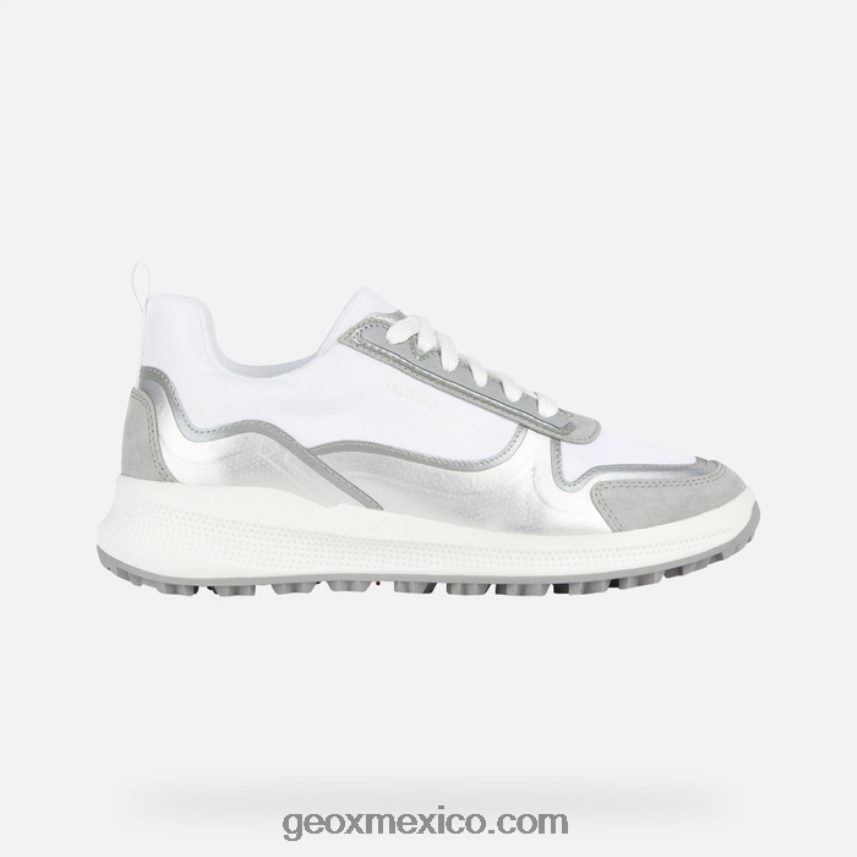 pg1x mujer gris claro/blanco Geox L846PZ1700