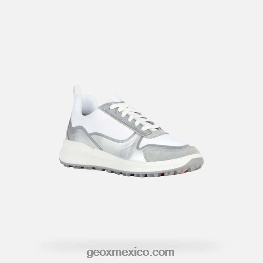 pg1x mujer gris claro/blanco Geox L846PZ1700