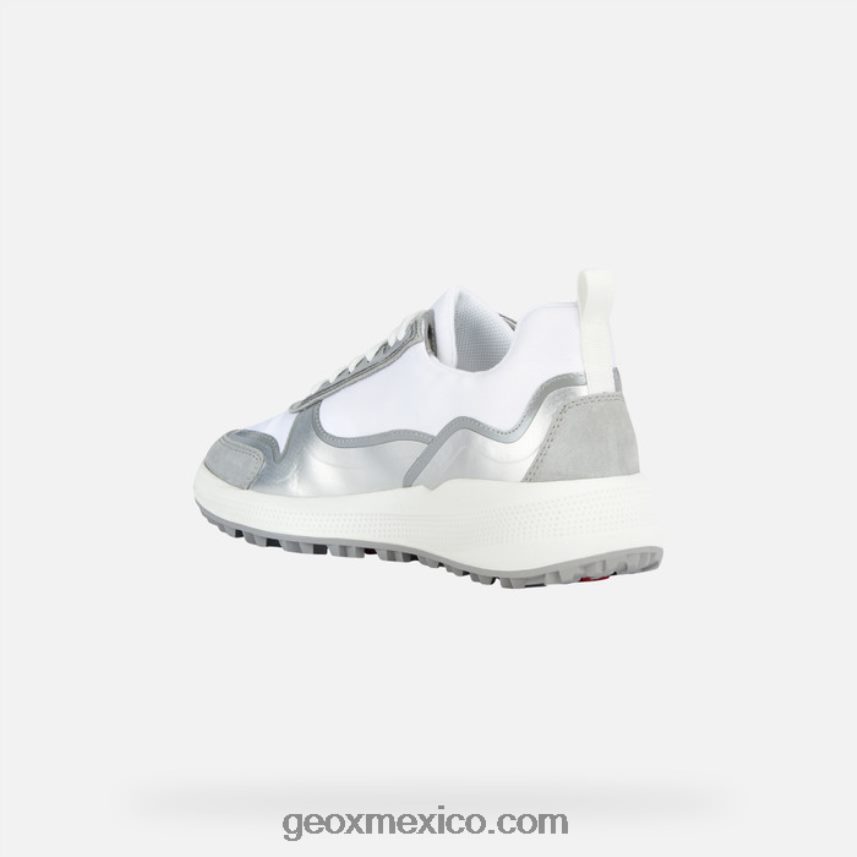 pg1x mujer gris claro/blanco Geox L846PZ1700