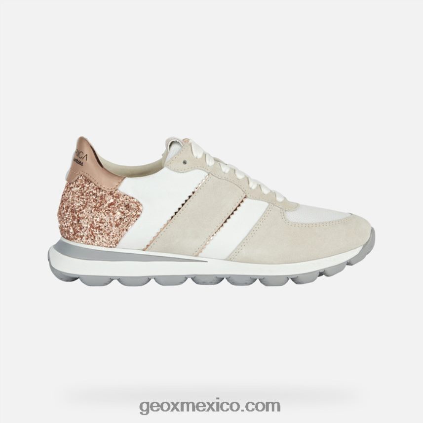 sferica vseries mujer blanco hueso/oro rosa Geox L846PZ1658