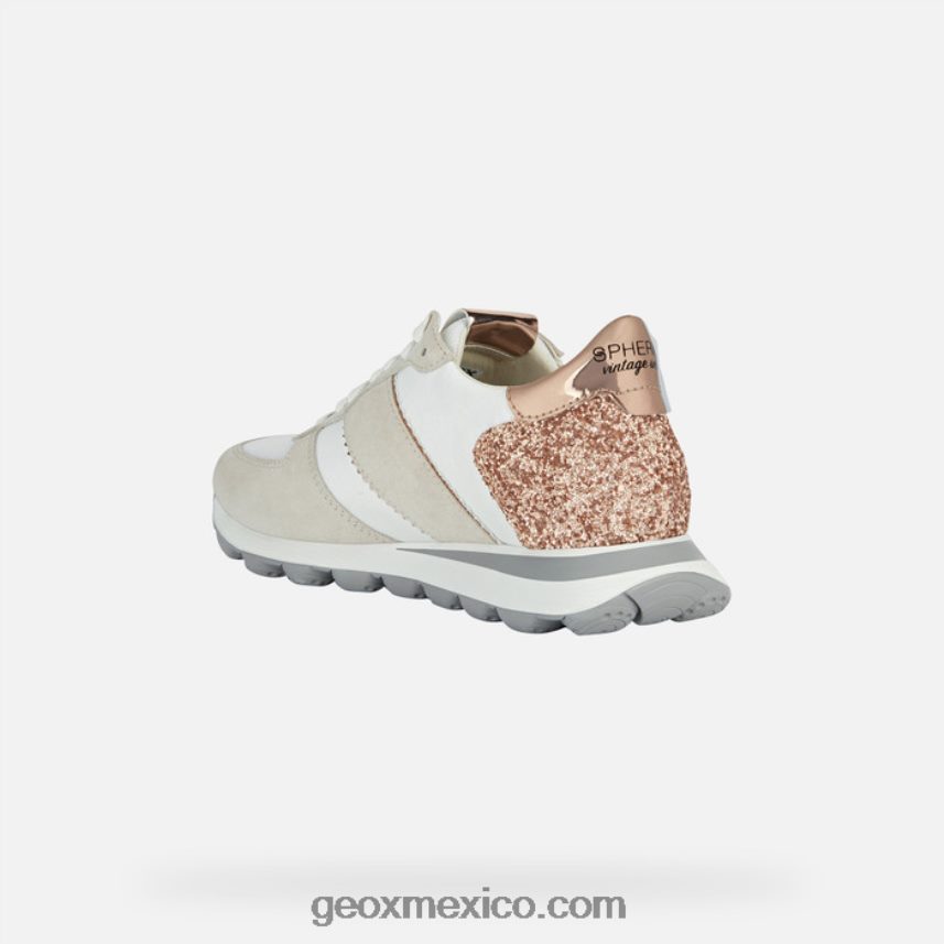 sferica vseries mujer blanco hueso/oro rosa Geox L846PZ1658