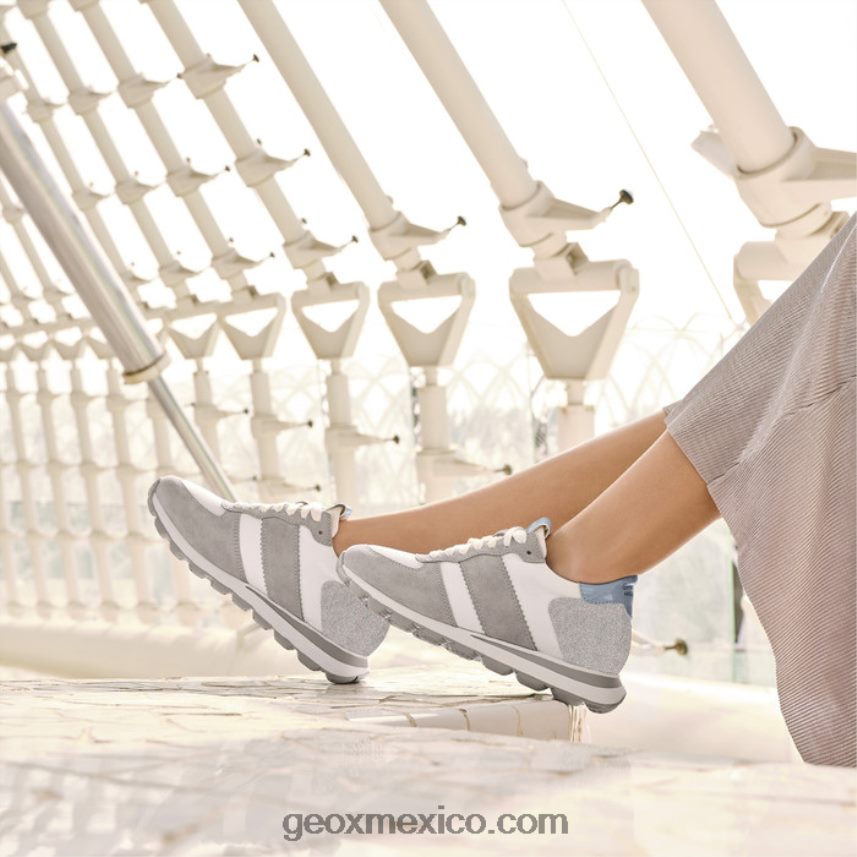 sferica vseries mujer gris claro/blanco Geox L846PZ1657