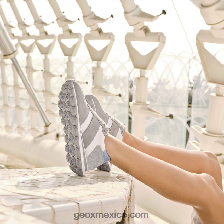 sferica vseries mujer gris claro/blanco Geox L846PZ1657