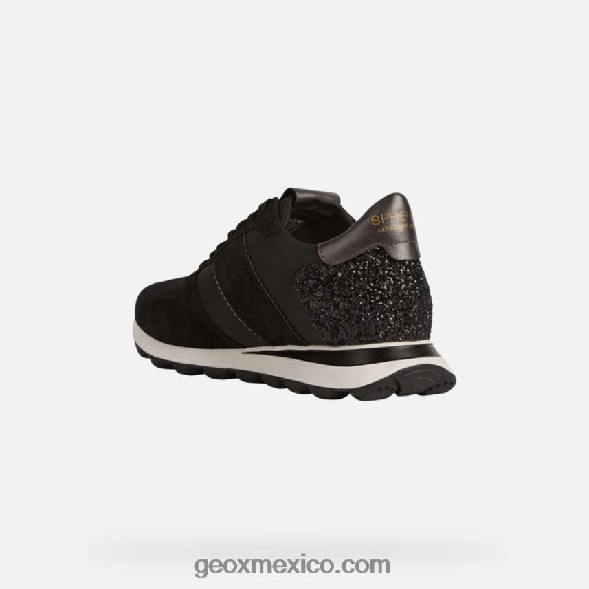 sferica vseries mujer negro Geox L846PZ401