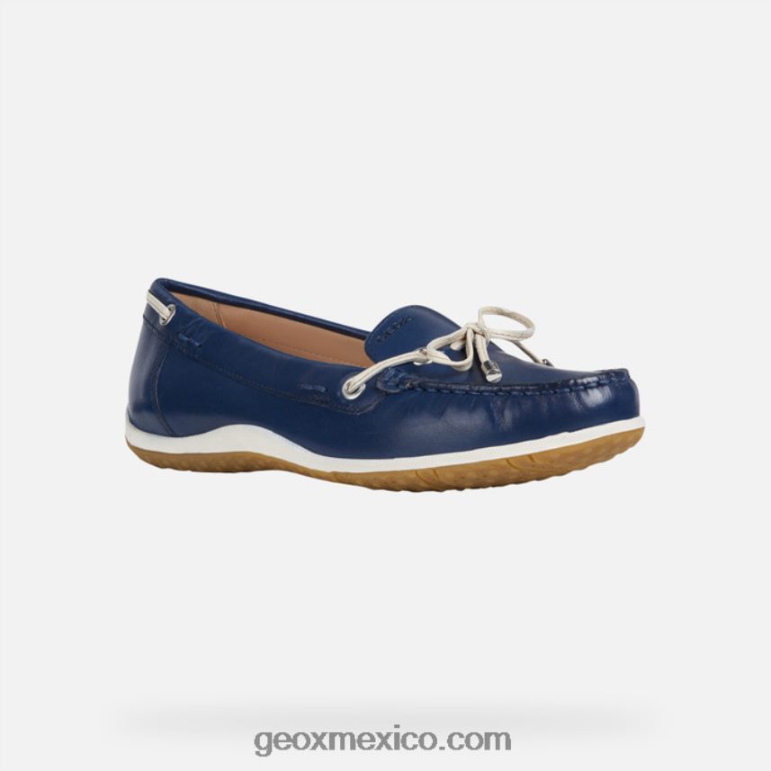 vega moc mujer azul/piel Geox L846PZ65
