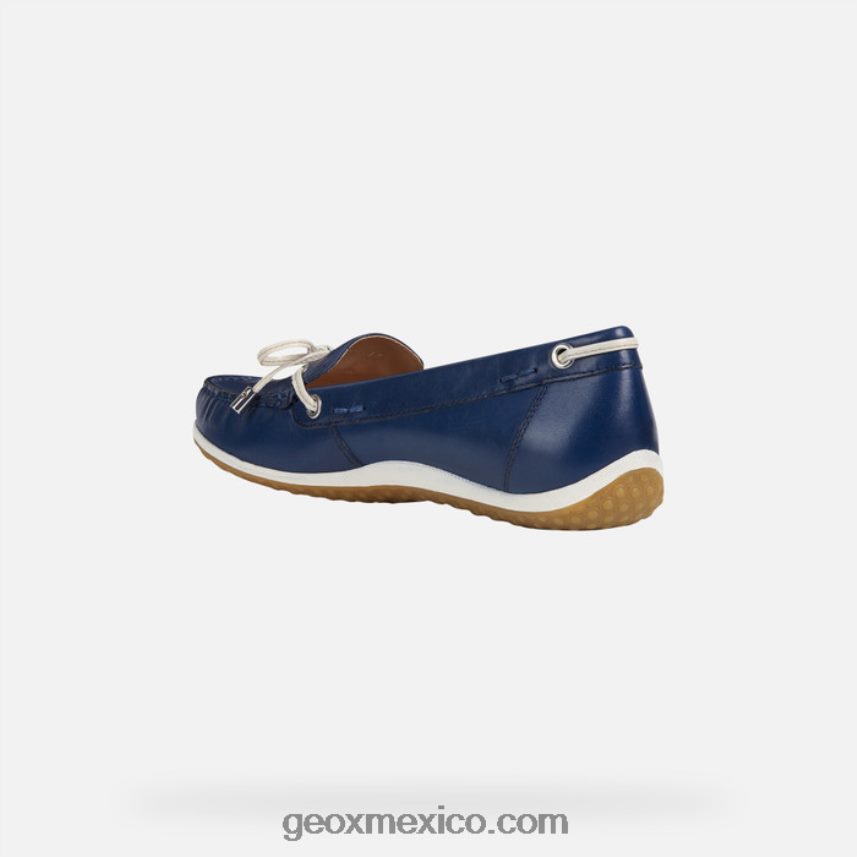 vega moc mujer azul/piel Geox L846PZ65