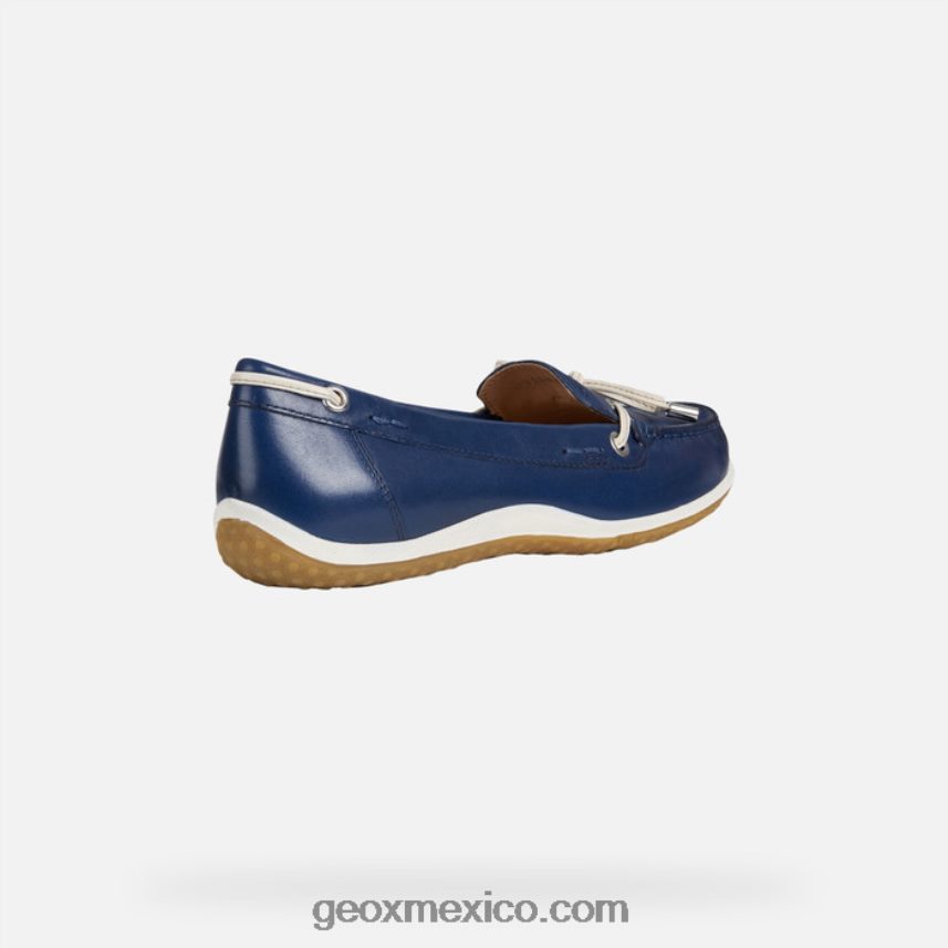 vega moc mujer azul/piel Geox L846PZ65
