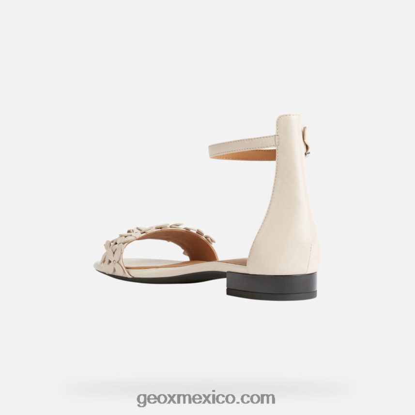 wistrey sandalo mujer crema Geox L846PZ572