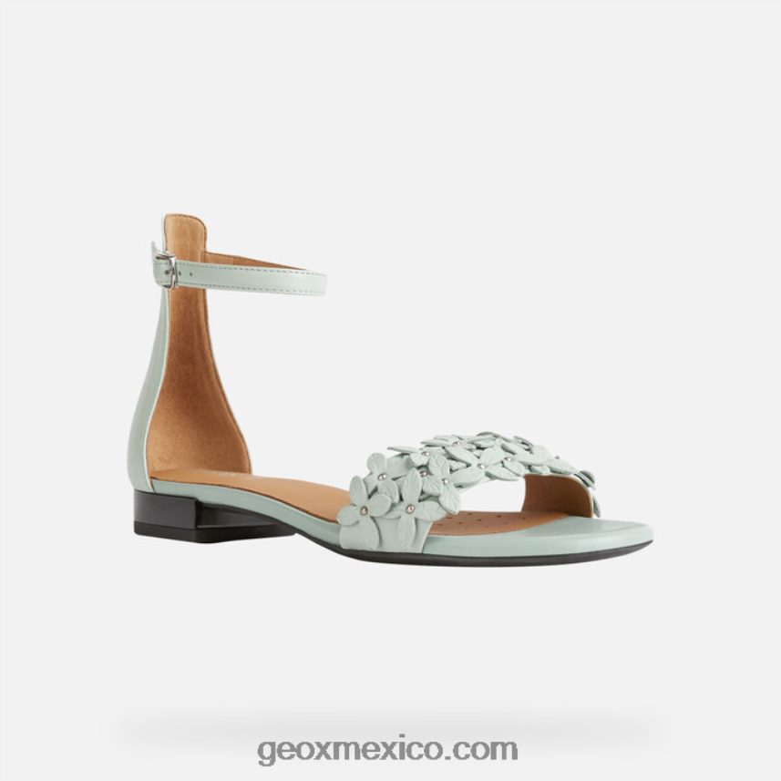wistrey sandalo mujer menta Geox L846PZ571