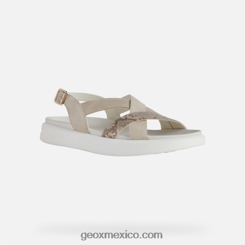 xand 2s mujer marrón claro/piel Geox L846PZ560